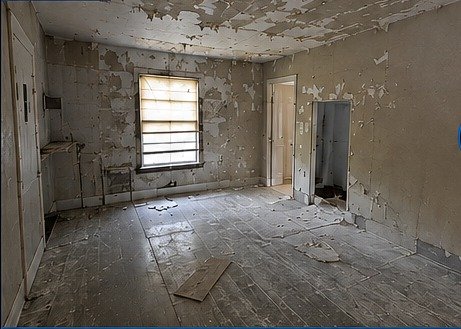 Kitchen renovation before construction
